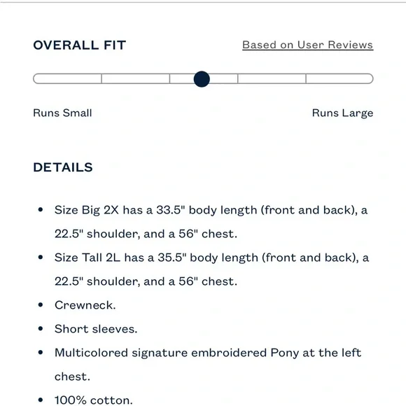 Polo by Ralph Lauren Men's Pink T-Shirt 2XLT Big & Tall New With Tags - Picture 8 of 8